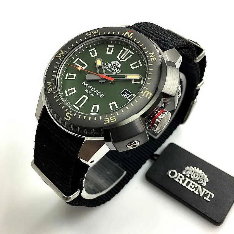 Orient M-Force Automatic Green Dial Watch For Men's - RA-AC0N03E10B